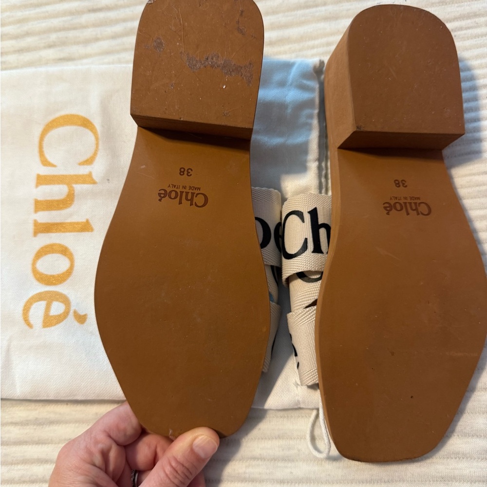 Chloe woody low block heel sandal - Picture 2 of 2